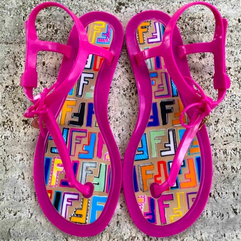 Fendi Sandals Pink Jelly - Picture 2 of 5